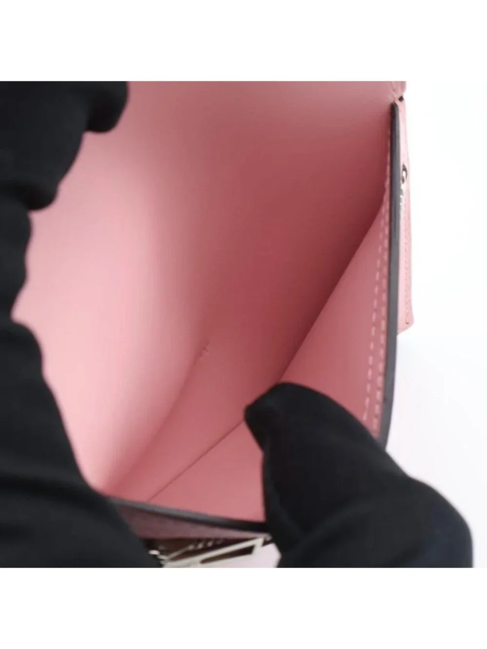 Hermes Bearn Compact Touch Pink Bifold Wallet